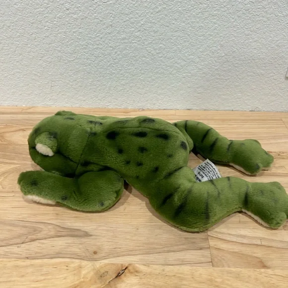 Yomiko Classic Bullfrog Green Beanie Green Frog Plush Russ 12” - Picture 3 of 6